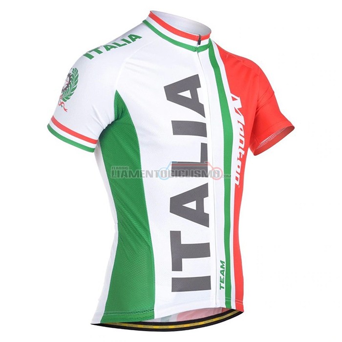 Abbigliamento Ciclismo Italia Manica Corta 2021 Rosso Verde